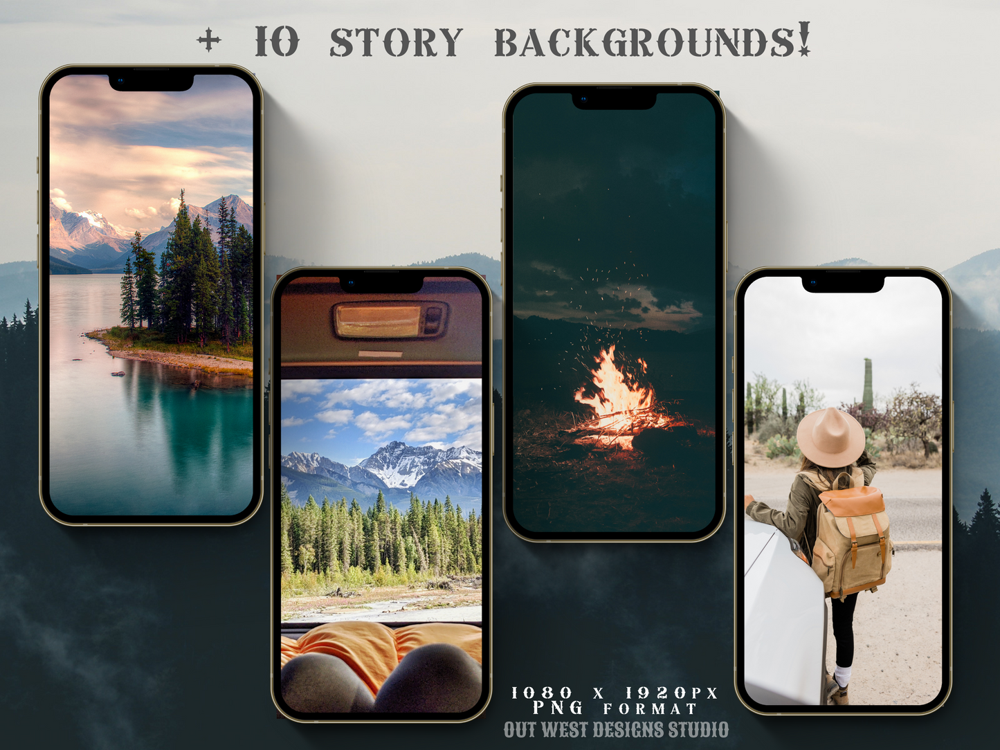 Outdoor Adventure travel boho Instagram highlight covers + story backgrounds - pink | exploring wanderlust camping IG icons