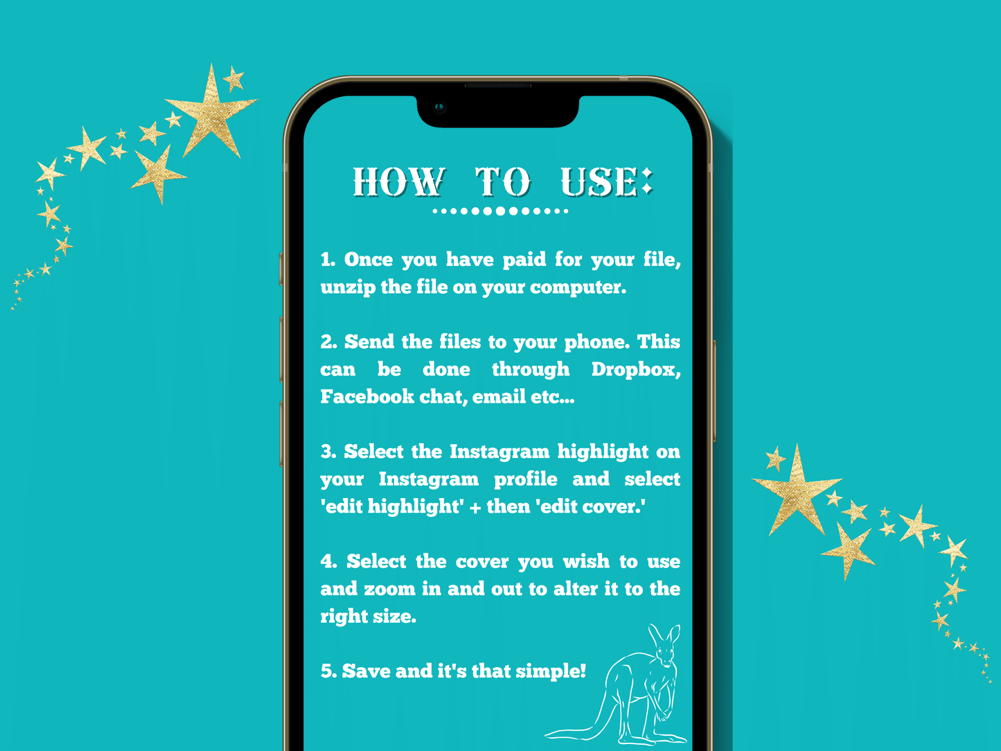 Australian travel boho Instagram highlight covers + story backgrounds - Outback Aqua color Australian wanderlust IG icons