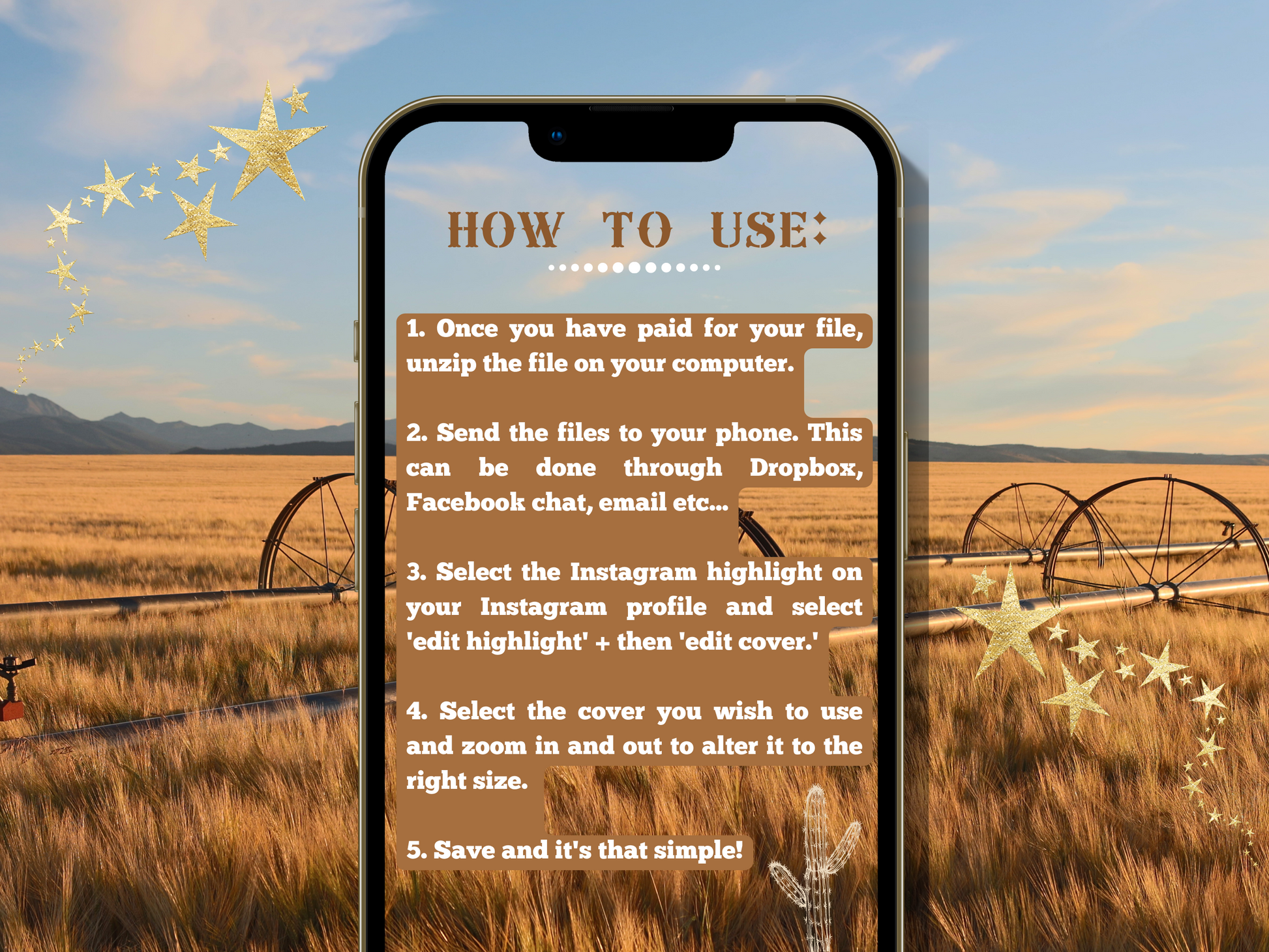 Wild West Big sky Cowgirl Instagram highlight covers + story backgrounds - Western Southwest Blue Montana ranch cowboy western IG icons