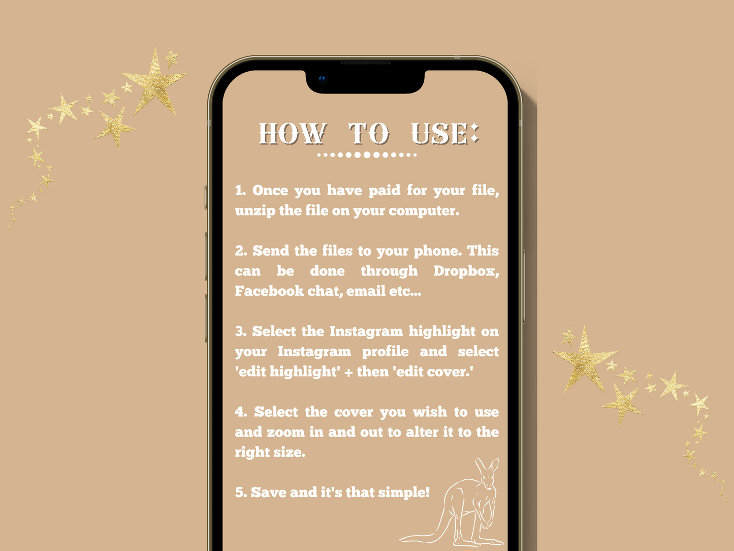 Australian travel boho Instagram highlight covers + story backgrounds - Outback orange pinks cream color Australia wanderlust IG icons