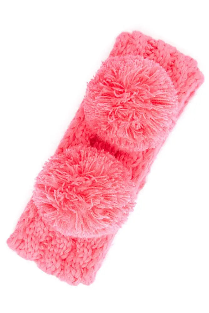 C.C Double Pom Kids Head Wrap With Fuzzy Lining in Mint blue  These super cozy + warm head wraps are our kid's favorites! With two faux fur pom-poms giving your kids/grandkids a cute look while keeping their ears warm! These will sell out - get them as soon as you can while they are in stock!