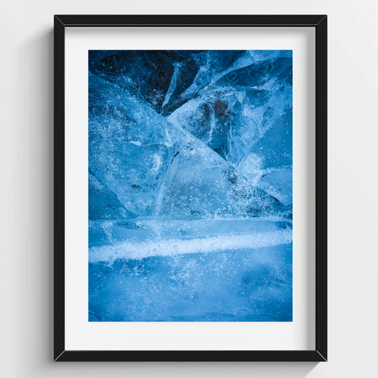 Glacial Calm - Ice Print