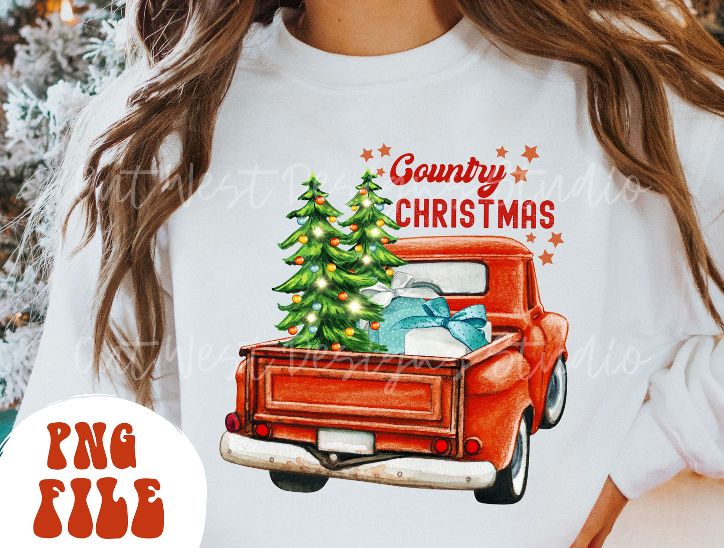 Merry Christmas Vintage Truck Sublimation, Png, Digital Illustration, Sublimation File, Christmas Png, Png Sublimation, Christmas Png file.