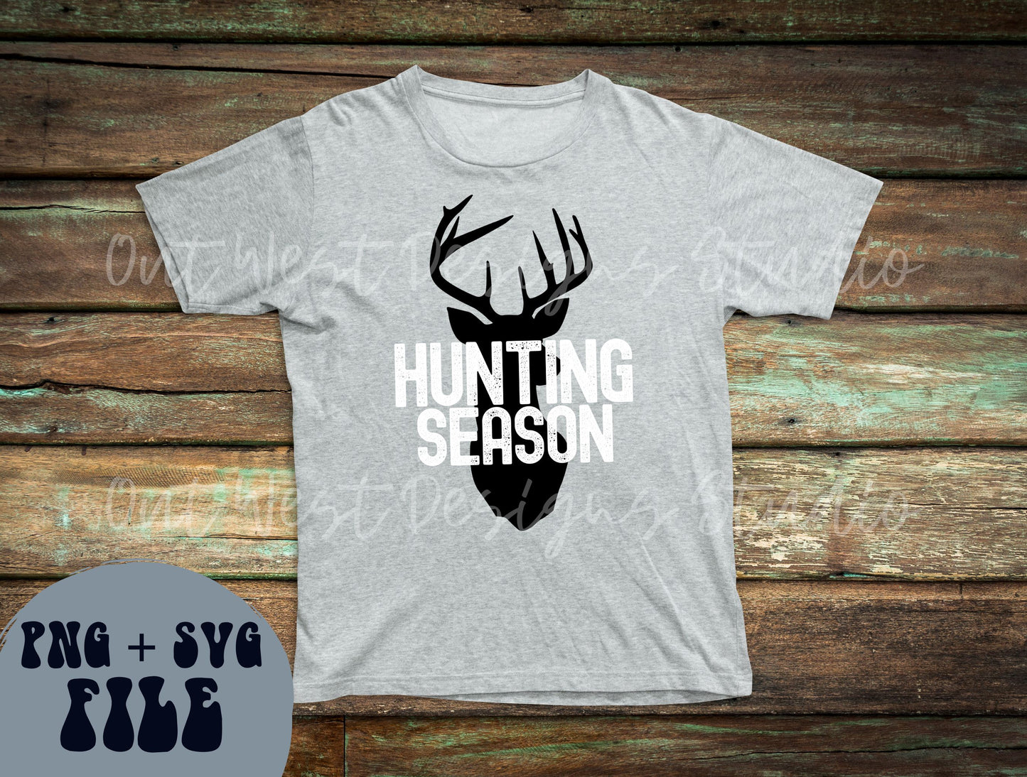 Deer Hunting Season Country SVG + PNG, Buck hunter | Cut file Sublimation Design instant Downloads | Digital files