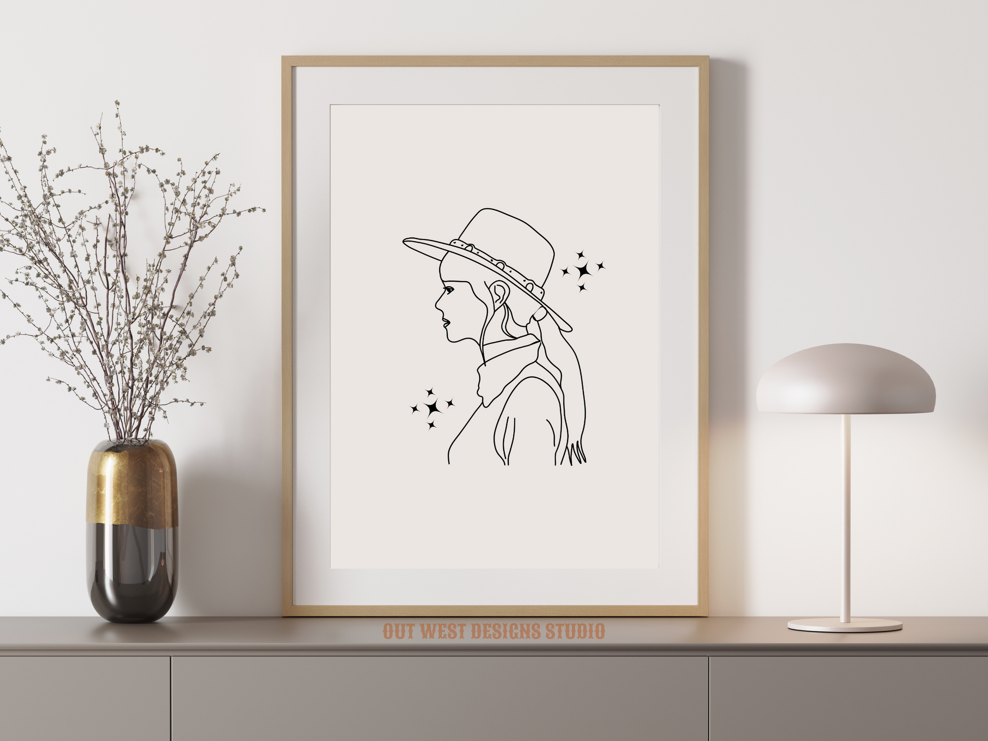 Printable Cosmic Cowgirl print in Off white/grey + black - Western home decor - Poster wall art long cowboy south west bohoPrintable Cosmic Cowgirl print in Off white/grey + black - Western home decor - Poster wall art long cowboy south west boho