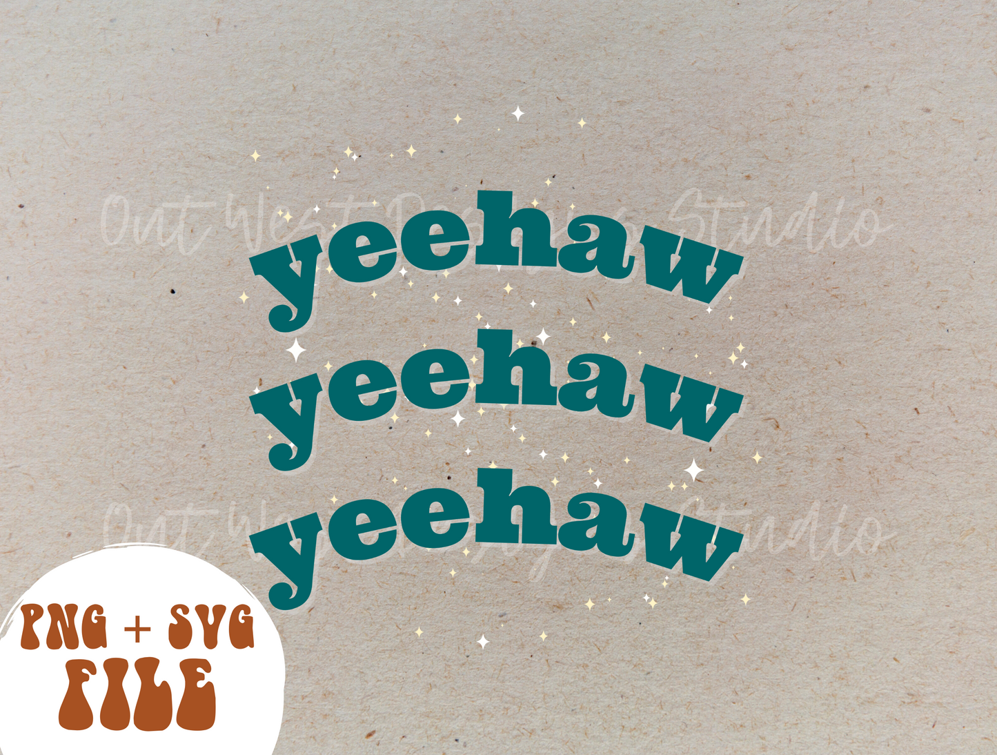 Yeehaw Western PNG + SVG file | Rust + stars | Retro Sublimations, Cowgirl Sublimation, Designs Digital Downloads, Shirt | country