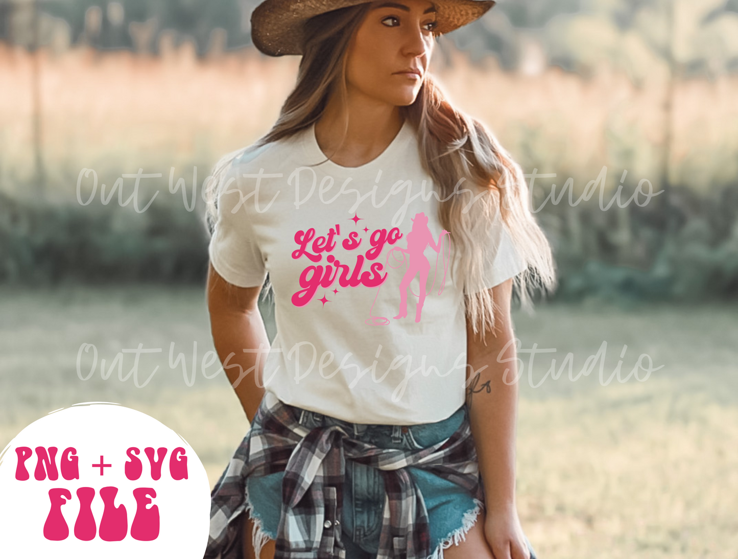 Let's go girls cowgirl PNG, Bachelorette SVG Sublimation Design instant Downloads, Birthday Rodeo Party | Retro Cowboy party Western shirt Shania Twain