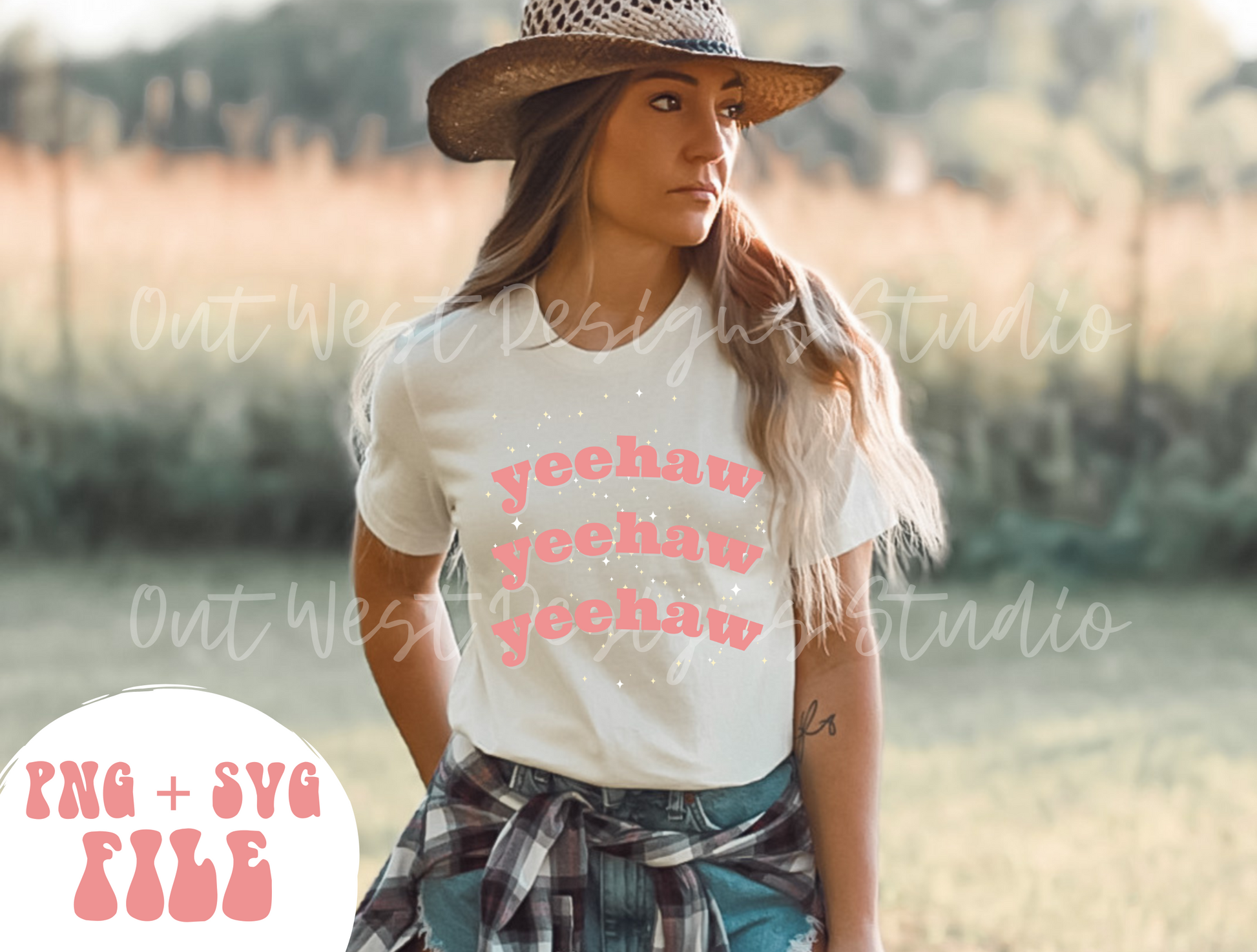 Yeehaw Western PNG + SVG file | Rust + stars | Retro Sublimations, Cowgirl Sublimation, Designs Digital Downloads, Shirt | country