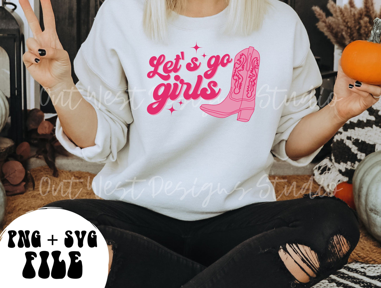 Let's go girls cowgirl PNG, Bachelorette SVG Sublimation Design instant Downloads, Birthday Rodeo Party | Retro Cowboy party Western shirt Shania Twain