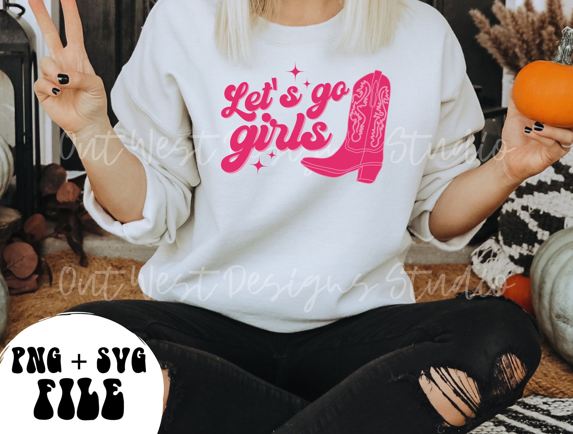 Let's go girls cowgirl PNG, Bachelorette SVG Sublimation Design instant Downloads, Birthday Rodeo Party | Retro Cowboy party Western shirt