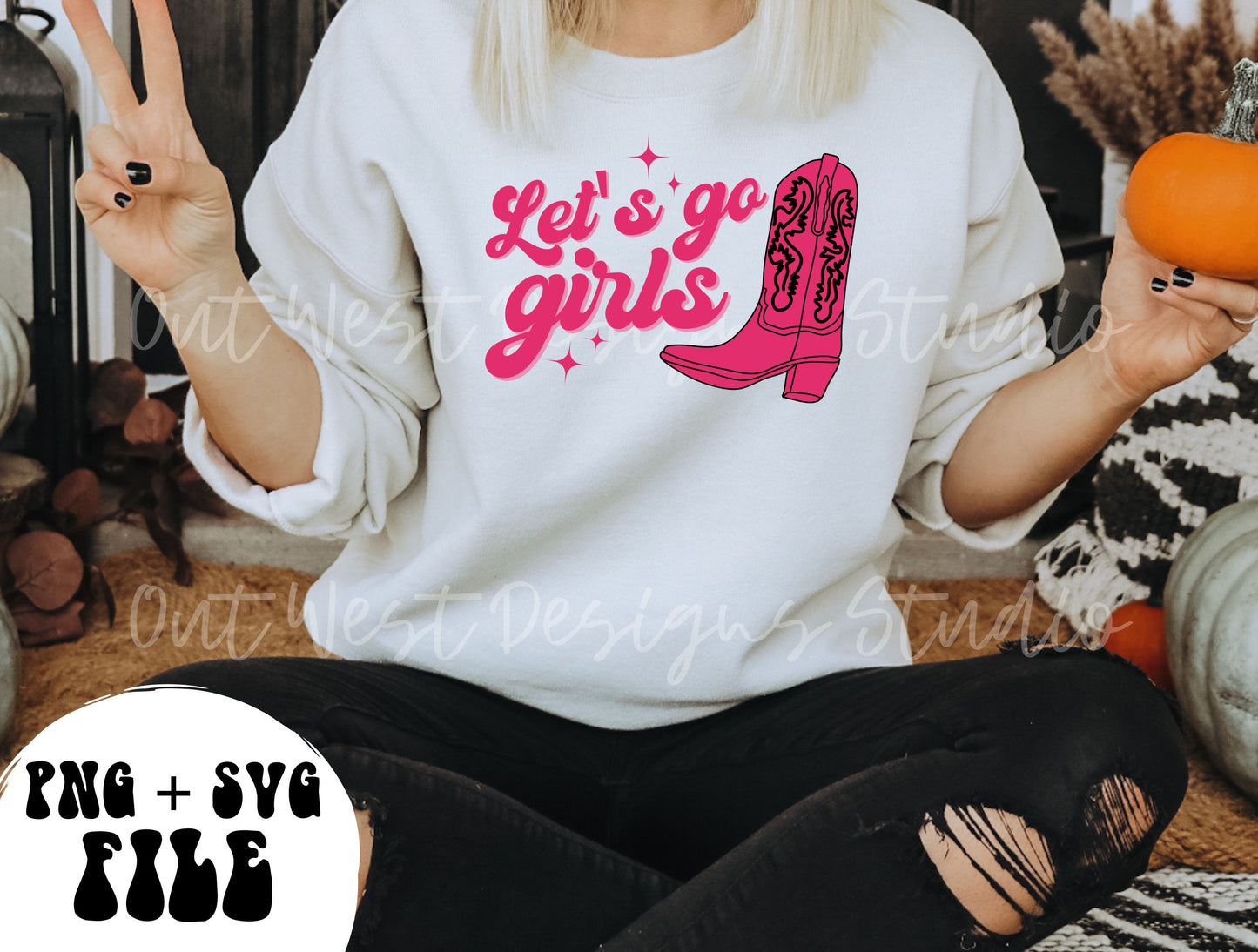 Let's go girls cowgirl PNG, Bachelorette SVG Sublimation Design instant Downloads, Birthday Rodeo Party | Retro Cowboy party Western shirt Shania Twain