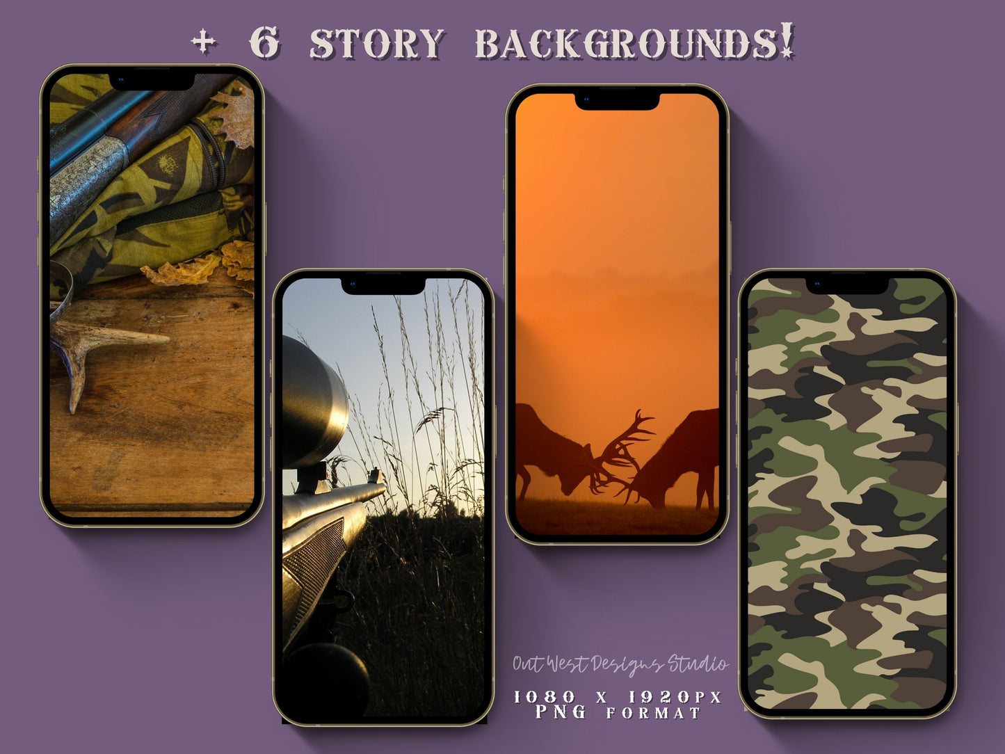 Hunting country Instagram highlight covers + story backgrounds - Pink + purple camo - country + western IG icons | deer hunter social media