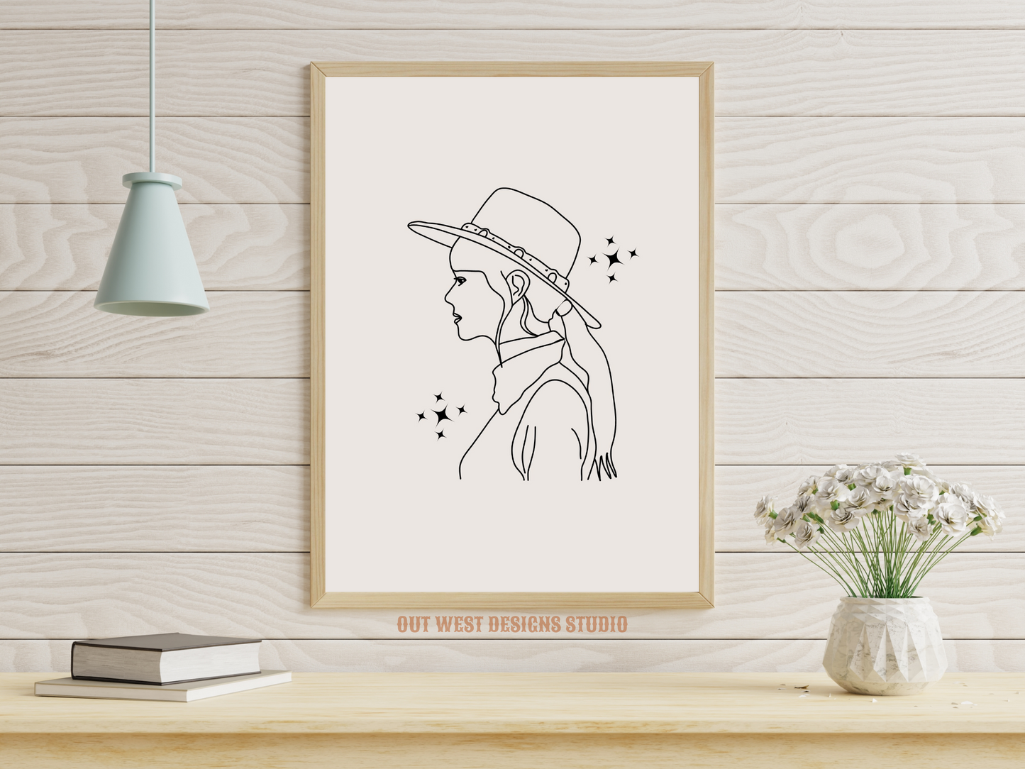 Printable Cosmic Cowgirl print in Off white/grey + black - Western home decor - Poster wall art long cowboy south west bohoPrintable Cosmic Cowgirl print in Off white/grey + black - Western home decor - Poster wall art long cowboy south west boho