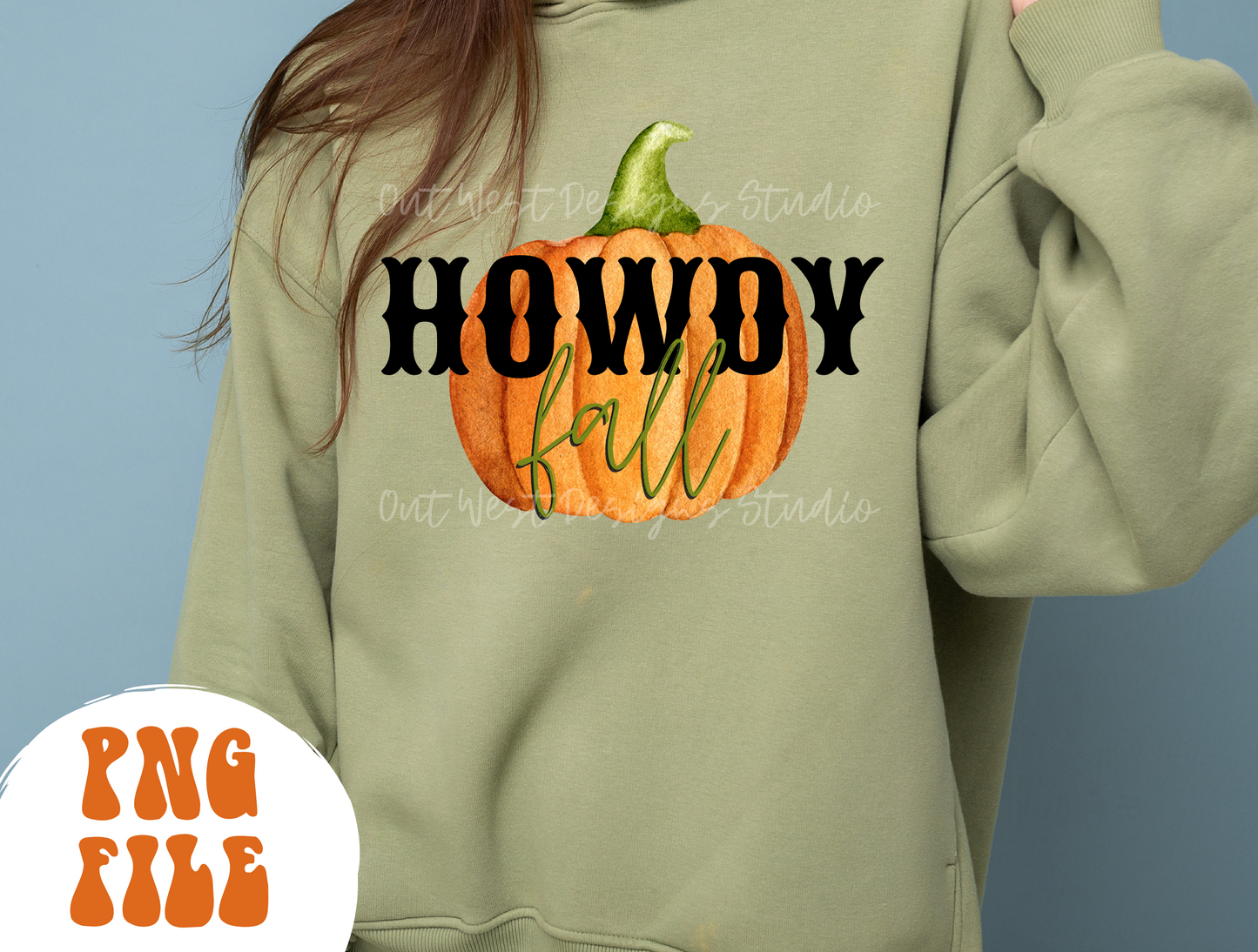 Western Fall halloween Howdy fall pumpkin PNG, Season, Sublimation Design instant Downloads, Retro Autumn Vibes, Thanksgiving