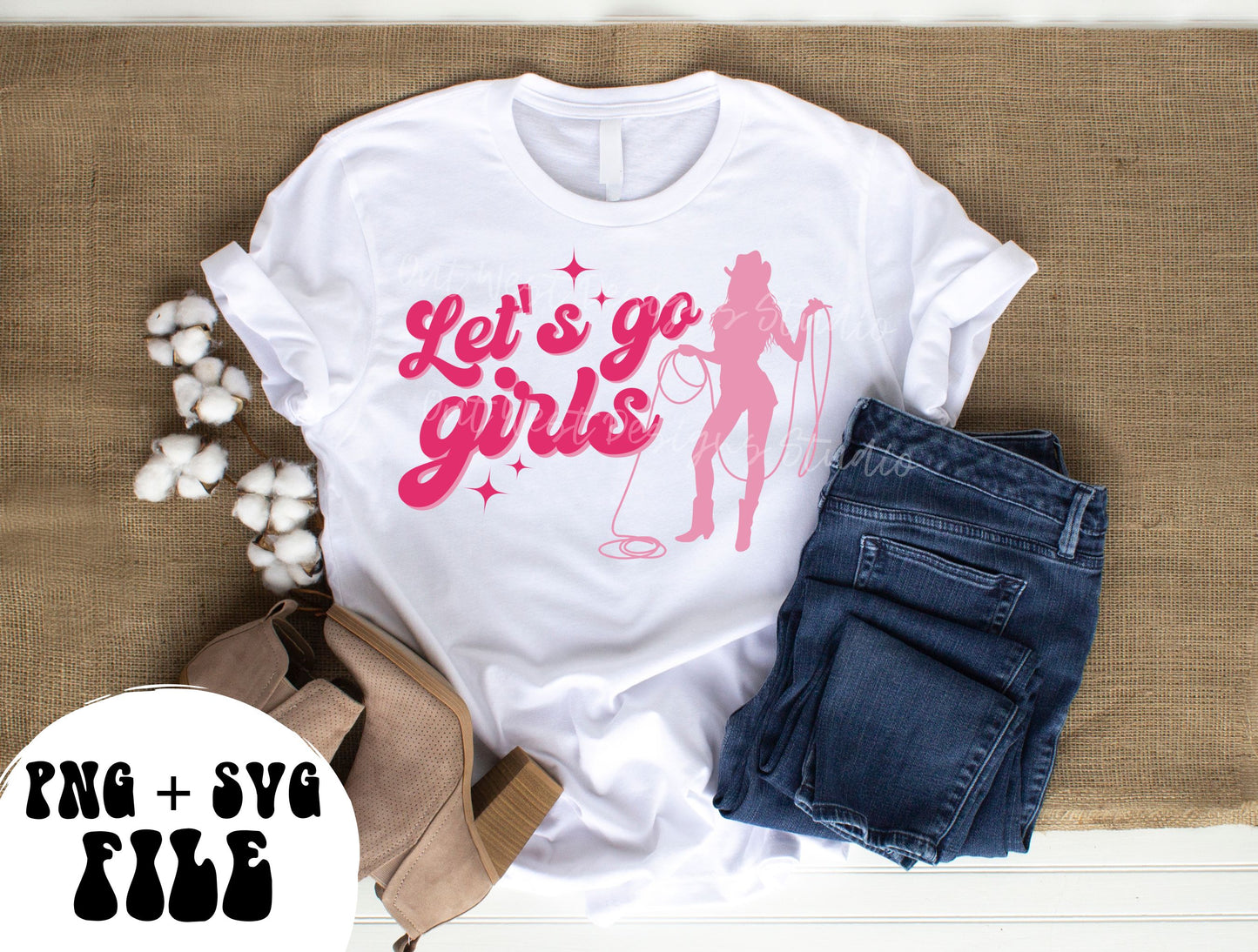 Let's go girls cowgirl PNG, Bachelorette SVG Sublimation Design instant Downloads, Birthday Rodeo Party | Retro Cowboy party Western shirt Shania Twain