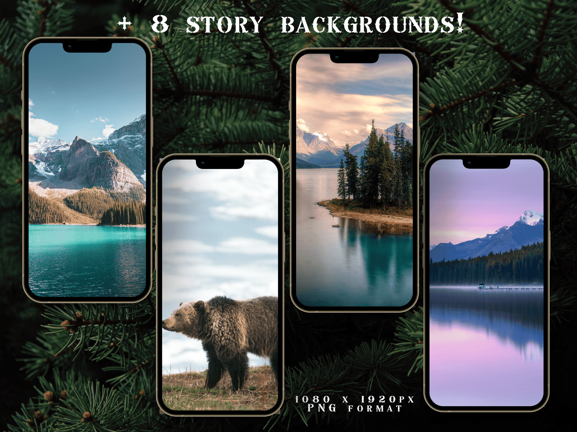 Canada Adventure travel boho Instagram highlight covers + story backgrounds - Canadian Tan brown | exploring wanderlust camping IG icons