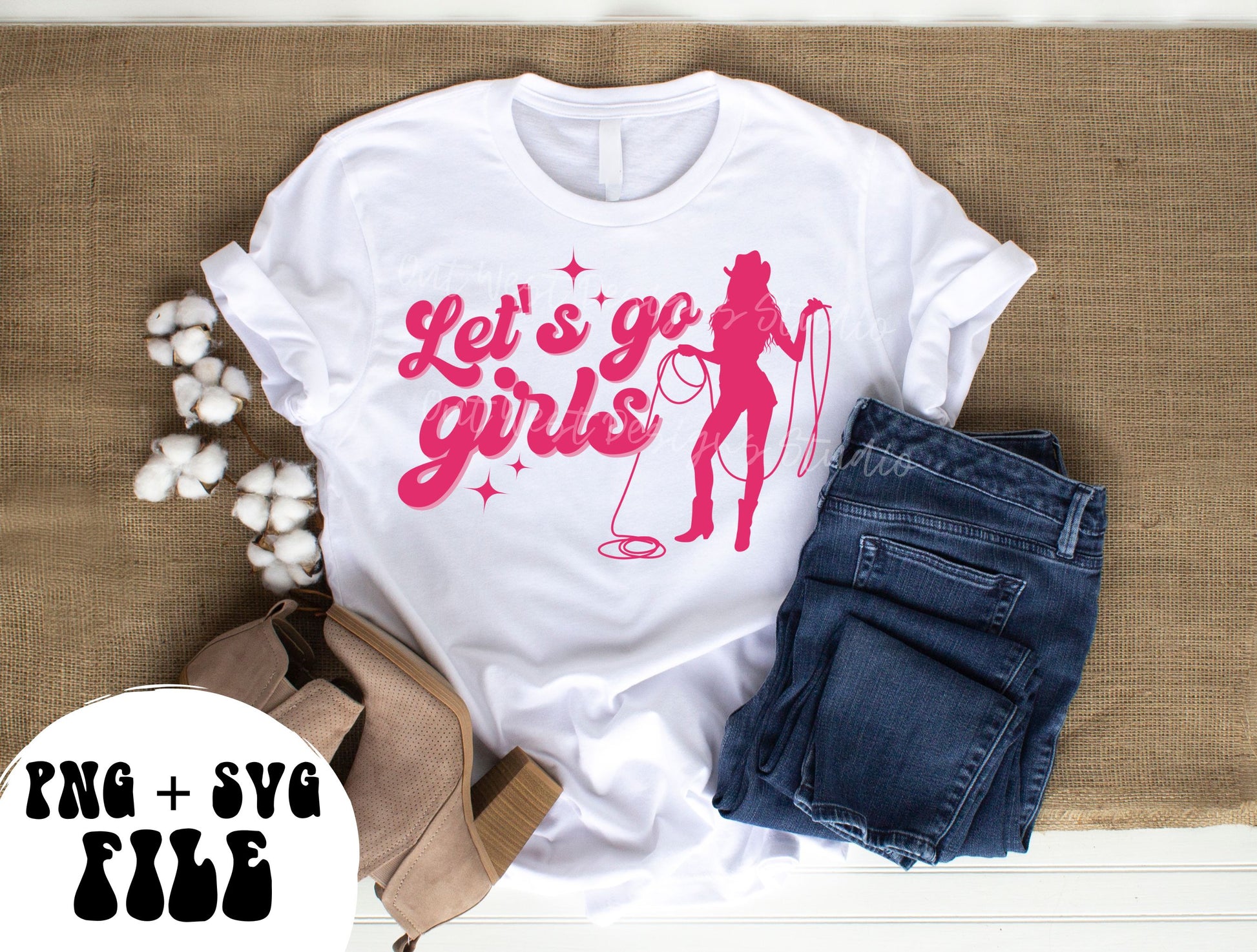 Let's go girls cowgirl PNG, Bachelorette SVG Sublimation Design instant Downloads, Birthday Rodeo Party | Retro Cowboy party Western shirt Shania Twain