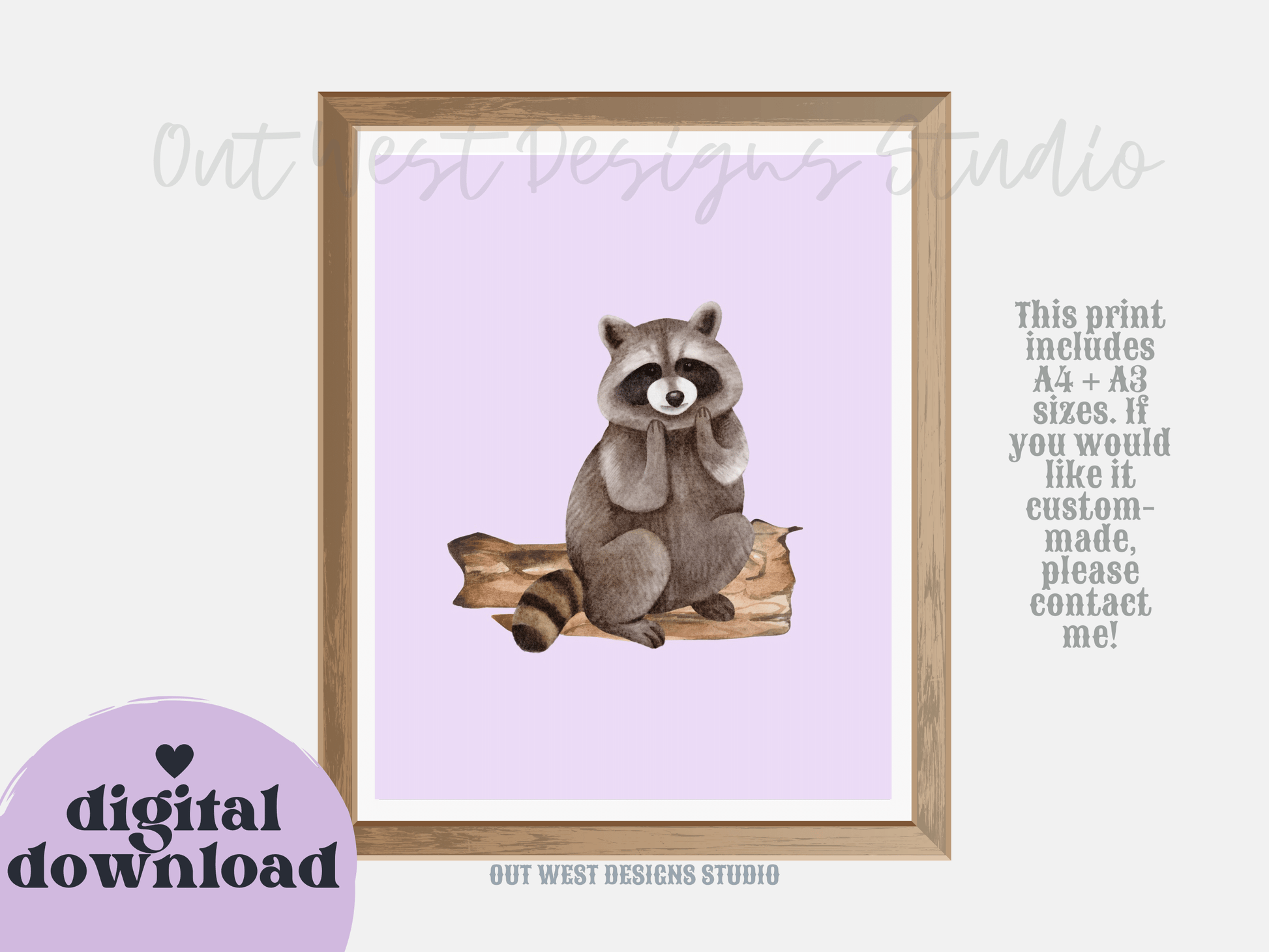 Woodlands animal print- babies, toddler boys + girls nursery home wall decor - fox deer raccoon wolf moose bear Canadian kids bedroom