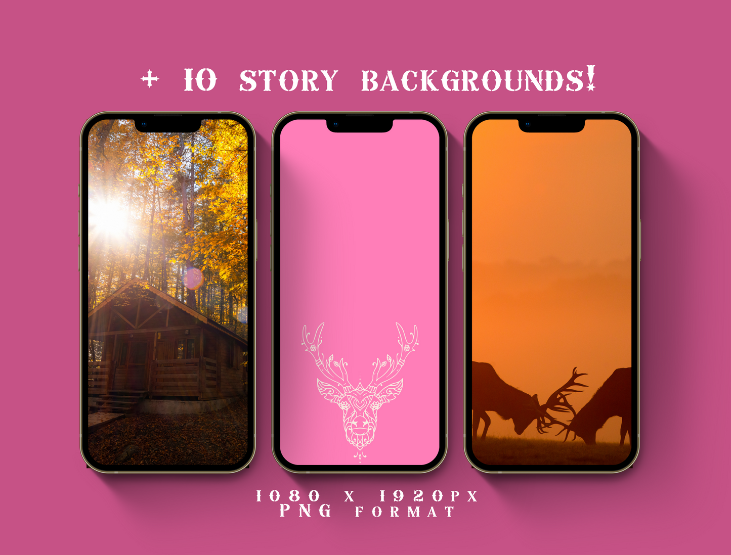 Redneck Country Instagram highlight covers + story backgrounds - Pink hunting camo - Western IG icons | deer elk bear hunter social media