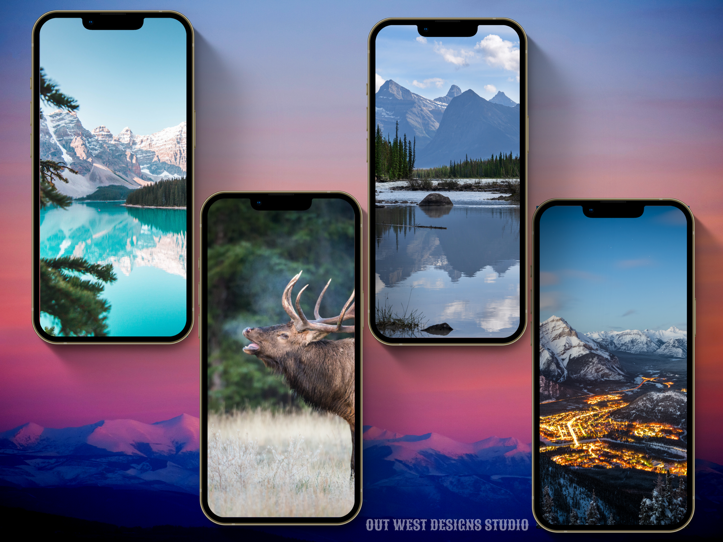 Canada Adventure travel boho Instagram highlight covers + story backgrounds - Canadian pastel ice | exploring wanderlust camping IG icons