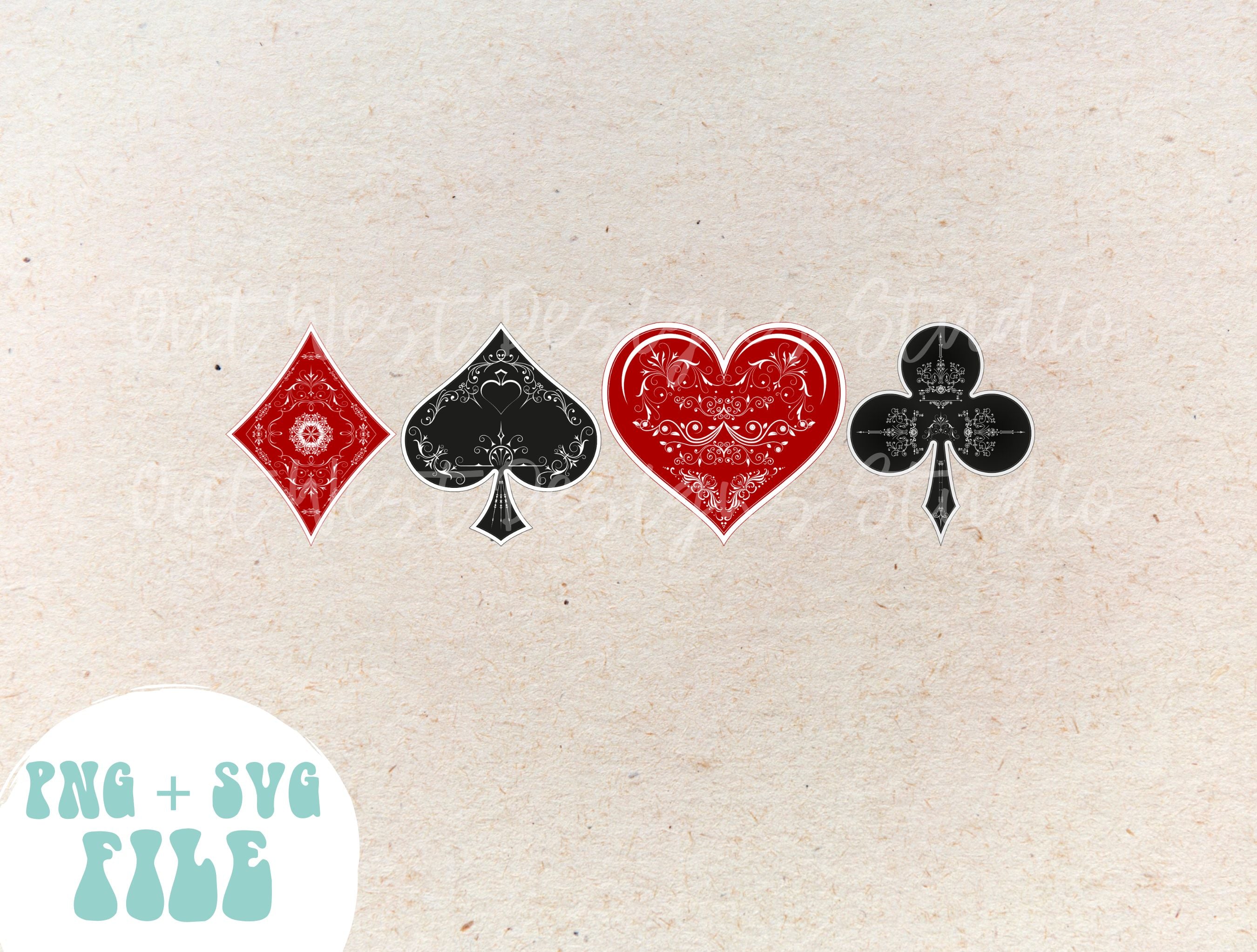 Western Poker Cards symbols PNG, Fall, hearts, spaces, spades, diamond ...