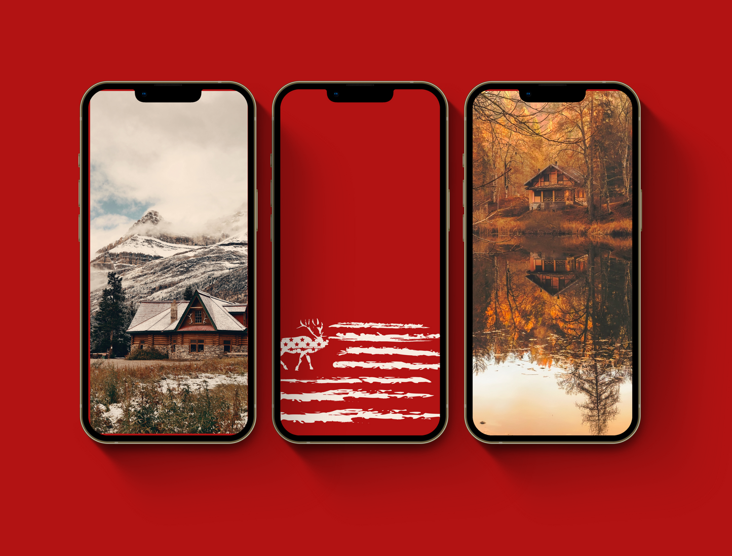 Redneck Country Instagram highlight covers + story backgrounds - Red hunting camo - Western IG icons | deer elk bear hunter social media