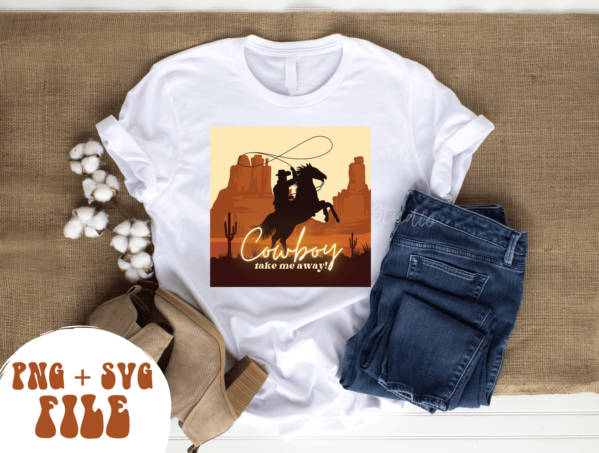 Western Cowboy Desert Current Mood PNG file | Rodeo SVG | Retro Sublimations, Cowgirl Sublimation, Designs Digital Downloads, Shirt Design