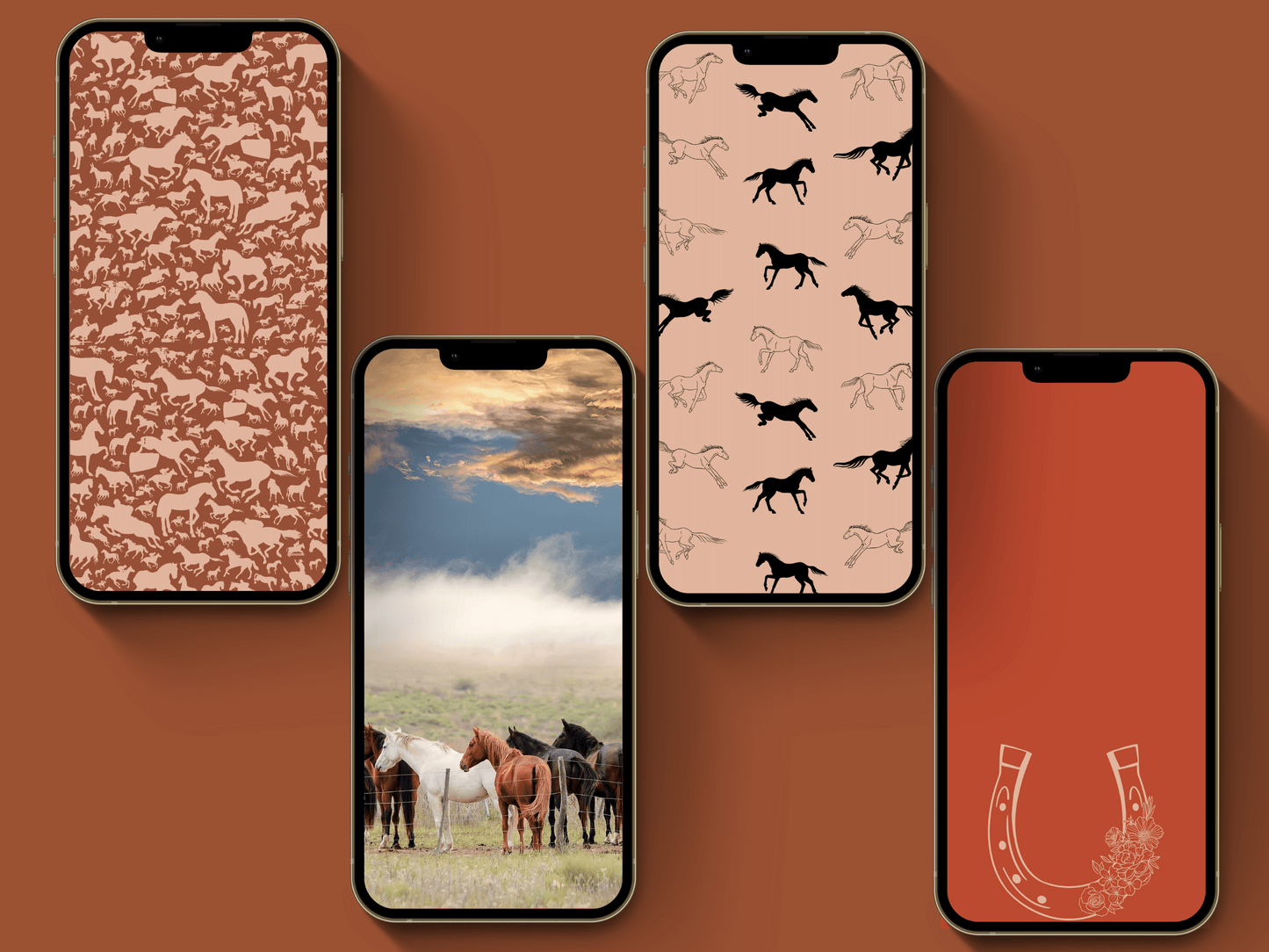 Equestrian horse riding Instagram highlight covers + story backgrounds - Fall earthy show jumping, pony, dressage, rodeo cowgirl IG icons