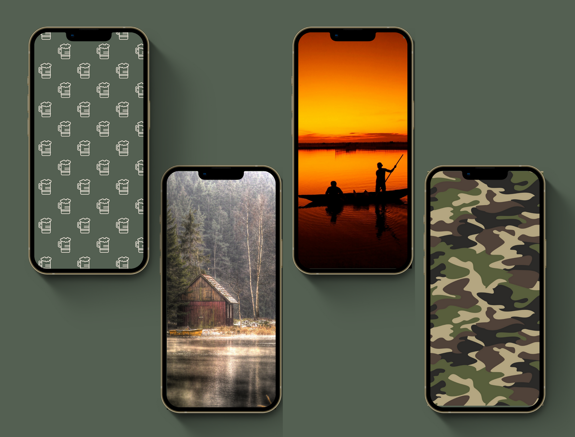 REDNECK Country Instagram highlight covers + story backgrounds - Green hunting camo - Western IG icons | deer elk bear hunter social media