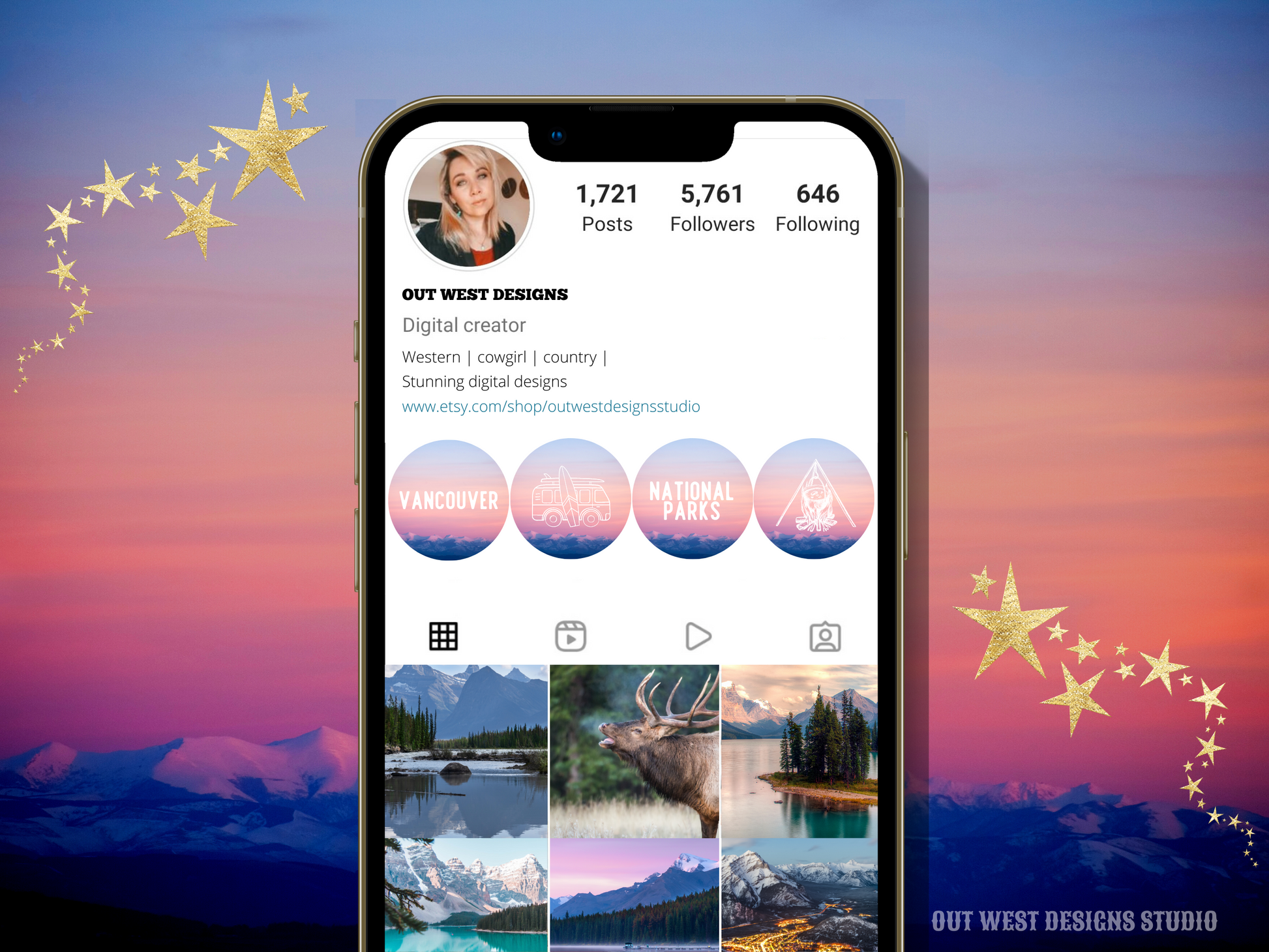 Canada Adventure travel boho Instagram highlight covers + story backgrounds - Canadian pastel ice | exploring wanderlust camping IG icons