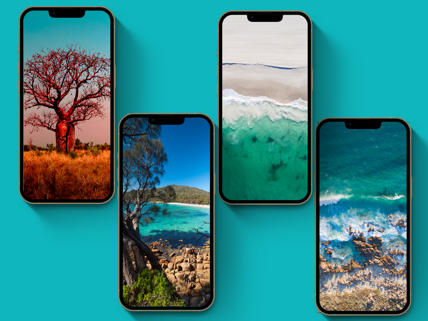 Australian travel boho Instagram highlight covers + story backgrounds - Outback orange pinks cream color Australia wanderlust IG icons