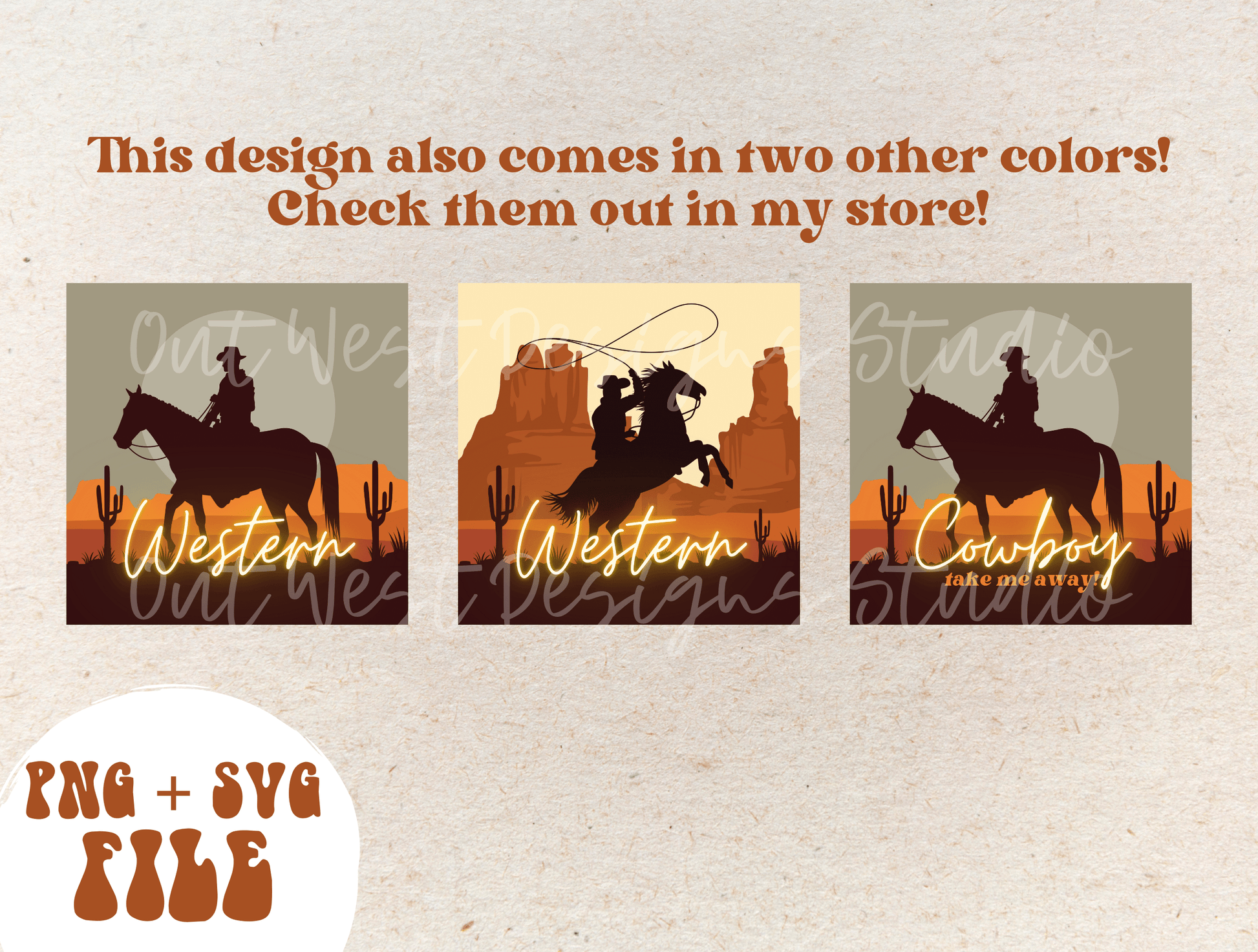 Western Cowboy Desert Current Mood PNG file | Rodeo SVG | Retro Sublimations, Cowgirl Sublimation, Designs Digital Downloads, Shirt Design