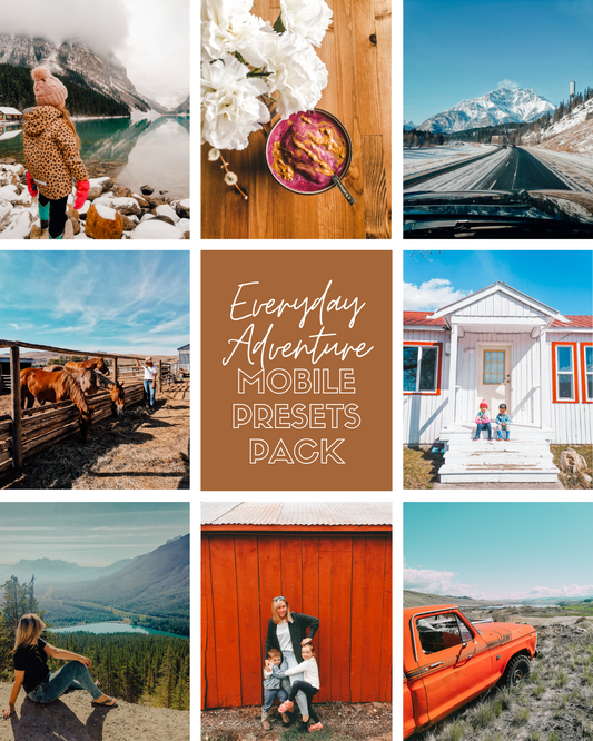 Mobile Presets - Everyday Adventure Presets Pack. Travel horse riding equestrian australian canada preset editing pack.